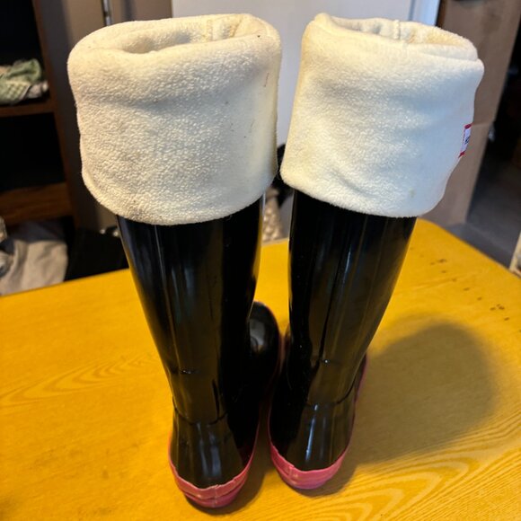 hunter original tall boots size 8 with liner - Picture 6 of 10
